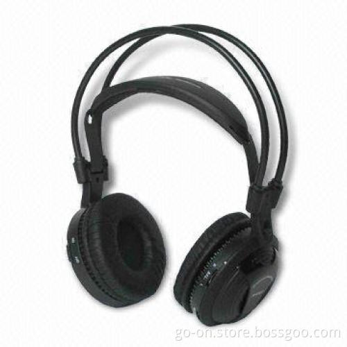 In-Car IR Wireless Stereo Headphone with Built-in 40mm Mylar Speakers